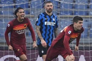  国米客场逼平罗马保留争冠希望  