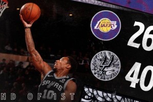  詹姆斯三双助湖人险胜马刺  